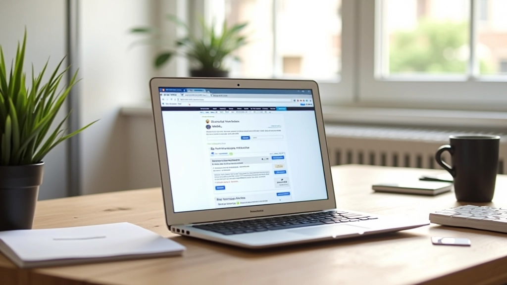 Ordinateur portable affichant un cours en ligne avec des modules d'apprentissage organisés, interface claire et moderne